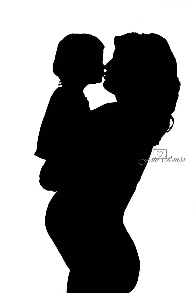 Zwangerschapsfotografie schaduw